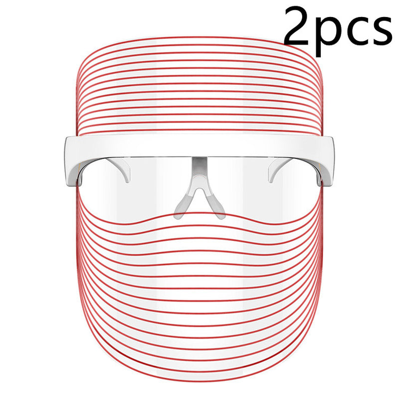 7 Color LED Mask Red Light Therapy Skin Rejuvenation Massager Beauty Home Skin Face Whitening anti Aging SPA Device