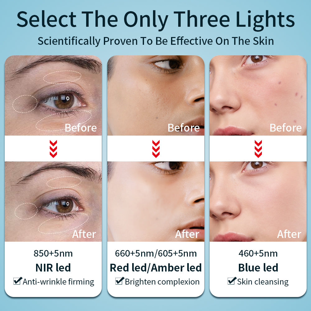 LED Light Therapy Silicone Facial Mask