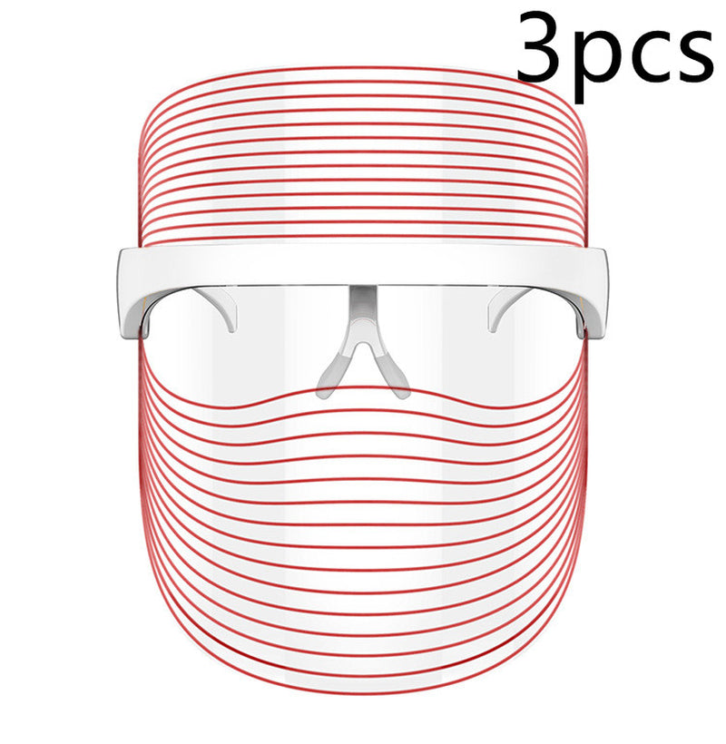 7 Color LED Mask Red Light Therapy Skin Rejuvenation Massager Beauty Home Skin Face Whitening anti Aging SPA Device